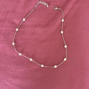 Sterling silver pearl necklace